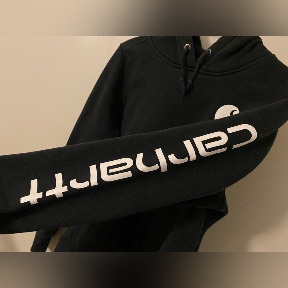 Women’s Black Carhartt Hoodie Small Used Good Condition
